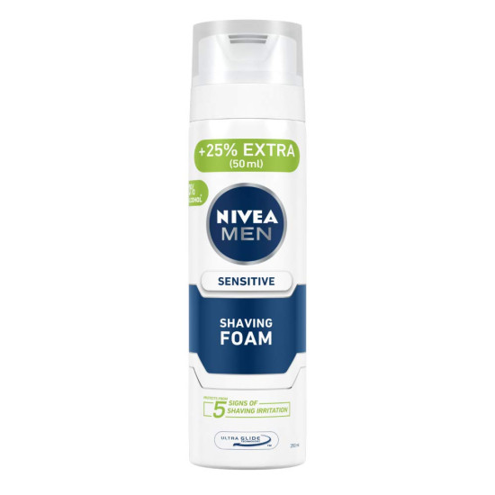 NIVEA MEN Sensitive Shaving Foam - Enriched with Chamomile & Seaweed Extracts