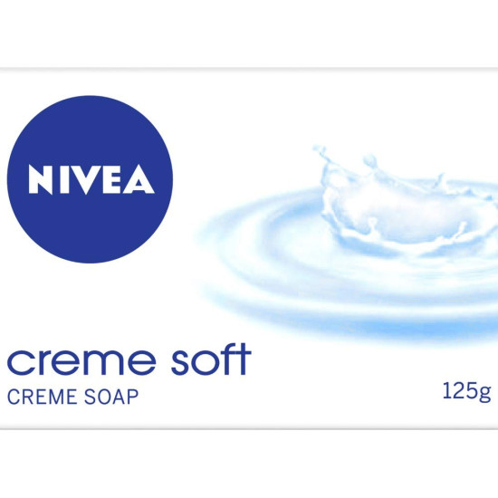 NIVEA Soap, Creme Soft - Gentle Care for Hands and Body