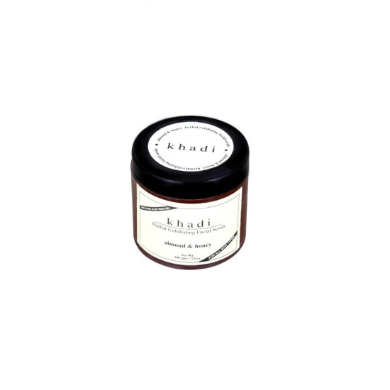 KHADI NATURAL Almond and Honey Gel Scrub - Enriched with Pure Manuka Honey