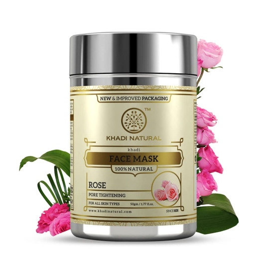 KHADI NATURAL Rose Herbal Face Mask - Revitalize Your Skin Naturally