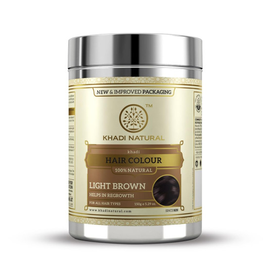 Khadi Natural Herbal Hair Colour Light Brown - 100% Natural Ingredients
