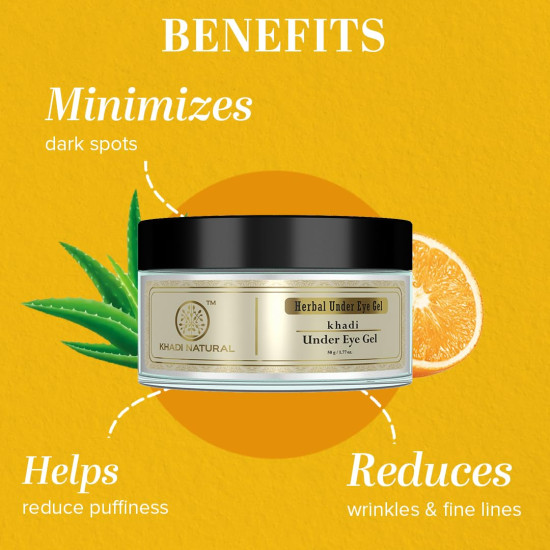 Khadi Natural Under Eye Gel - Reduces Dark Circles & Puffiness