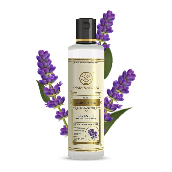 KHADI NATURAL Lavender Herbal Moisturizer - SLS and Paraben Free