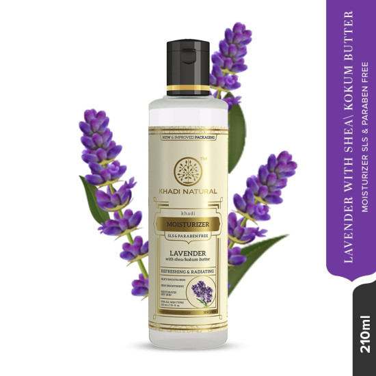 KHADI NATURAL Lavender Herbal Moisturizer - SLS and Paraben Free