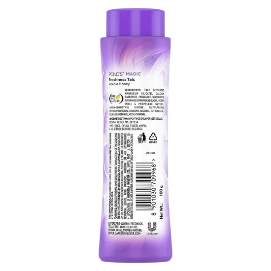 Ponds Magic Talc 100 g - Irresistible Fragrance & Freshness