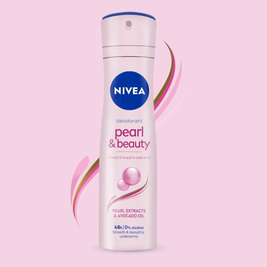 Nivea Pearl & Beauty Deodorant for Unisex - Long-lasting Freshness