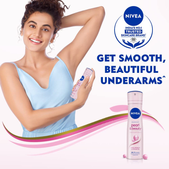 Nivea Pearl & Beauty Deodorant for Unisex - Long-lasting Freshness