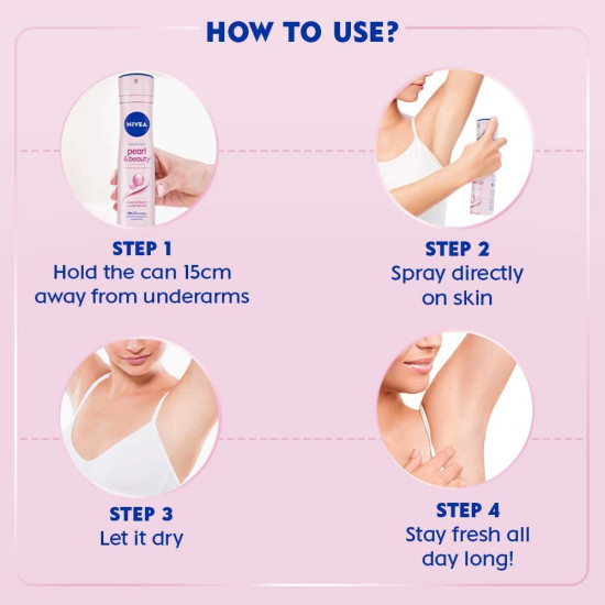Nivea Pearl & Beauty Deodorant for Unisex - Long-lasting Freshness