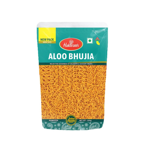 Haldiram's Namkeen - Aloo Bhujia 440G - Authentic Indian Snack