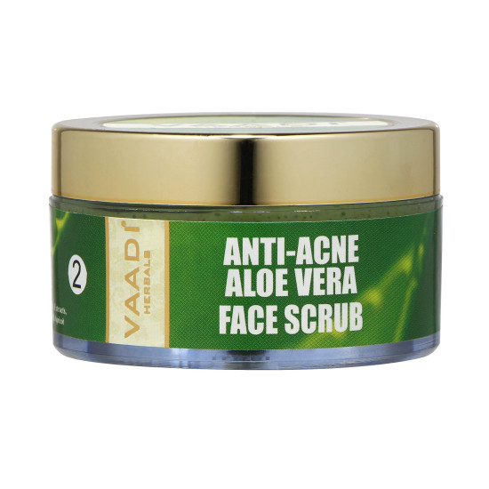 Vaadi Herbals Anti Acne Aloe Vera Face Scrub - Natural Skin Care Solution