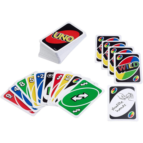 Mattel Uno Playing Card Game - Fun for Ages 7 and Above