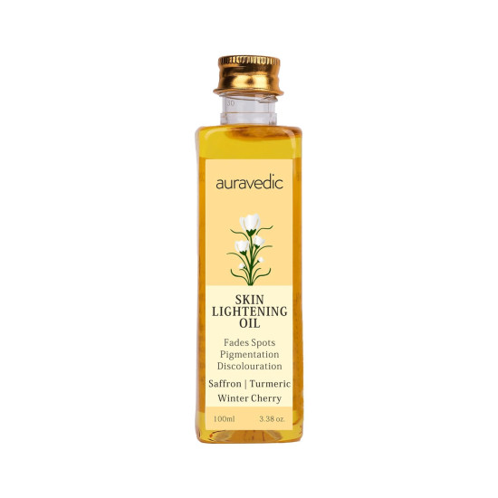 Auravedic Saffron Original Face Oil For Glowing Skin100 ml Ashwagandha Pigmentation Serum Face Serum For Pigmentation For Skin Body Oil After Bath For Daily Use