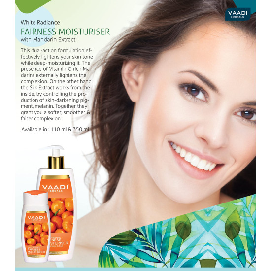 Vaadi Herbals Fairness Moisturiser with Mandarin Extract - Skin Lightening & Moisture Balance