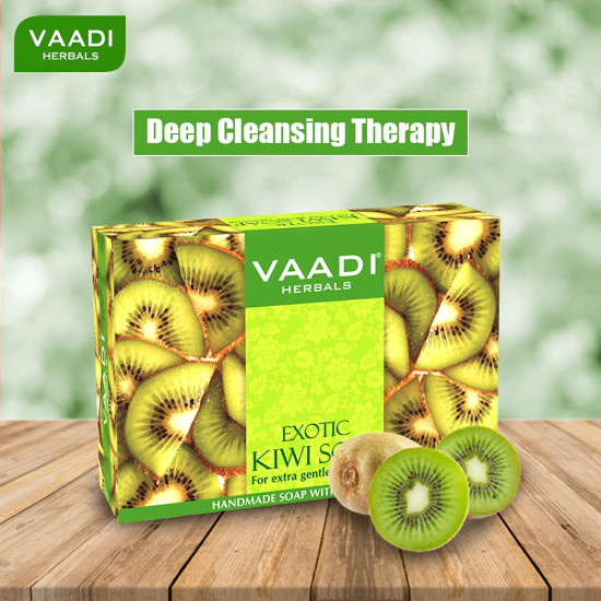 Vaadi Herbals Super Value Exotic Kiwi Soap - Hydrating & Nourishing