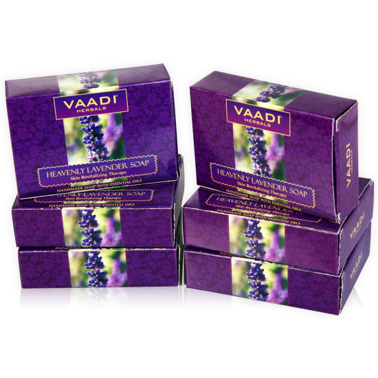Vaadi Herbals Super Value Heavenly Lavender Soap with Rosemary Extract - Hydrating Skin Regeneration