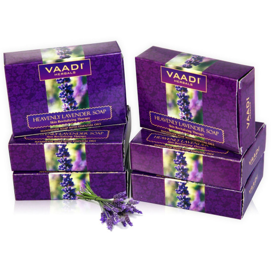 Vaadi Herbals Super Value Heavenly Lavender Soap with Rosemary Extract - Hydrating Skin Regeneration