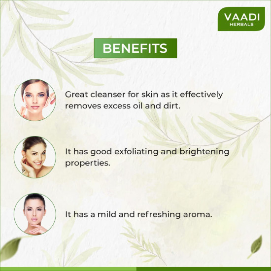 Vaadi Herbals Refreshing Lemon and Basil Soap - Skin Brightening
