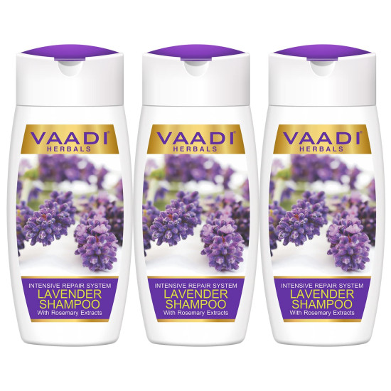 Vaadi Herbals Lavender Shampoo with Rosemary Extract - Intensive Repair System