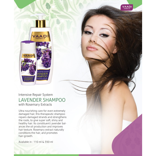 Vaadi Herbals Lavender Shampoo with Rosemary Extract - Intensive Repair System
