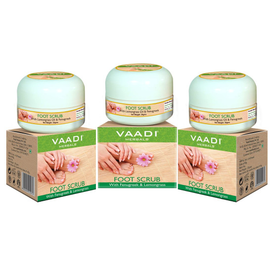 Vaadi Herbals Value Foot Scrub - Fenugreek & Lemongrass Oil