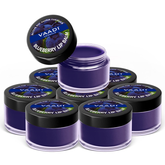 Vaadi Herbals Blueberry Lip Balm - Antioxidant & Moisturizing