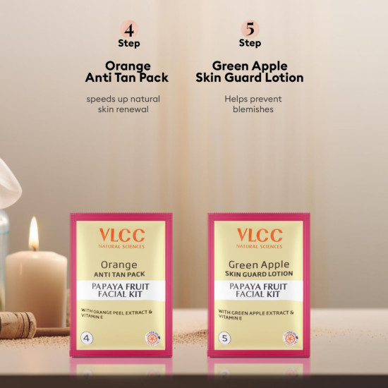 VLCC Salon Series Fruit Facial Kit - At Home Fruit Facial for Radiant Skin