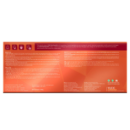VLCC Salon Series Fruit Facial Kit - At Home Fruit Facial for Radiant Skin