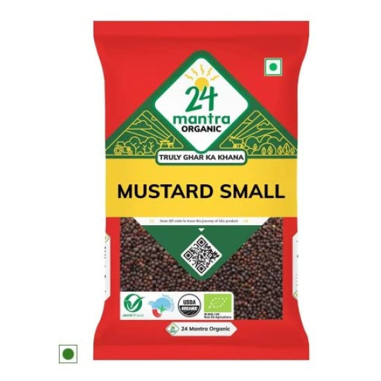 24 Mantra Organic Mustard Seeds - Chemical Free & Pesticides Free