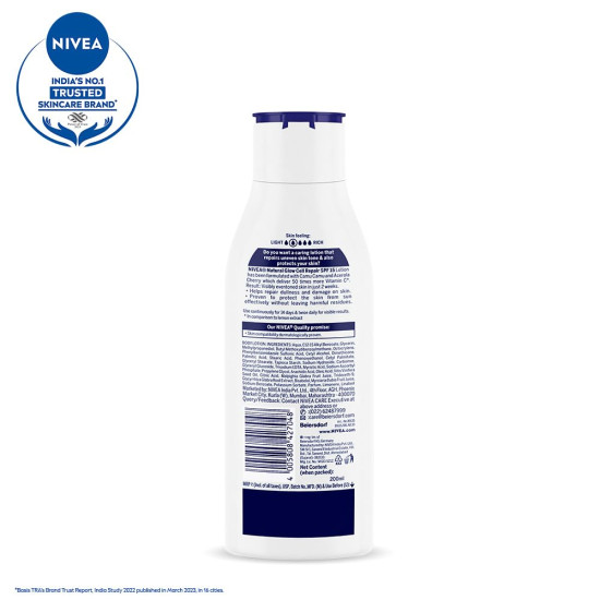 NIVEA Natural Glow Cell Repair Body Lotion - SPF 15 & 50X Vitamin C