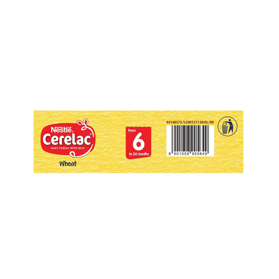 Nestle Cerelac Baby Cereal with Milk, Wheat - Source of Iron & Protein