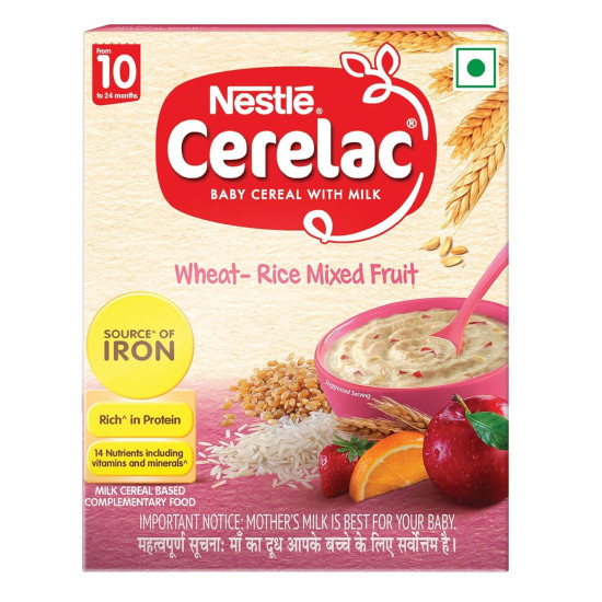 Nestle Cerelac Baby Cereal with Milk - Wheat, Rice & Mixed Fruit - Stage 3