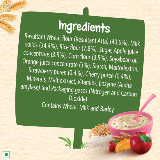 Nestle Cerelac Baby Cereal with Milk - Wheat, Rice & Mixed Fruit - Stage 3