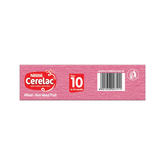 Nestle Cerelac Baby Cereal with Milk - Wheat, Rice & Mixed Fruit - Stage 3