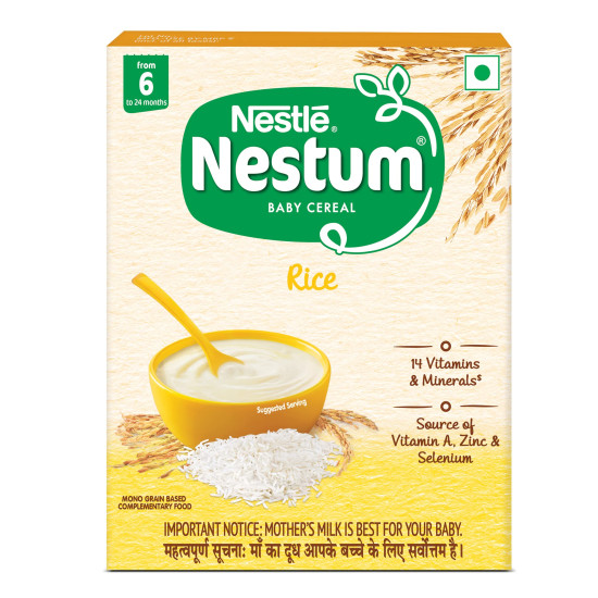 NESTUM Baby Cereal – From 6 to 12 months, Rice, 300g - Nutritious Baby Food