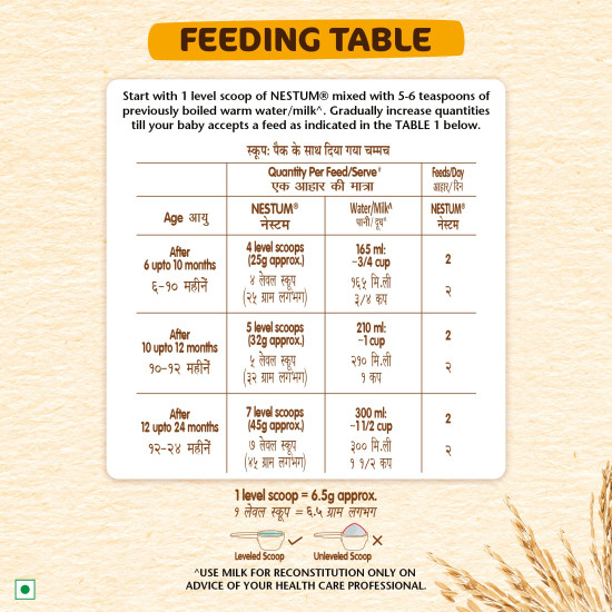 NESTUM Baby Cereal – From 6 to 12 months, Rice, 300g - Nutritious Baby Food