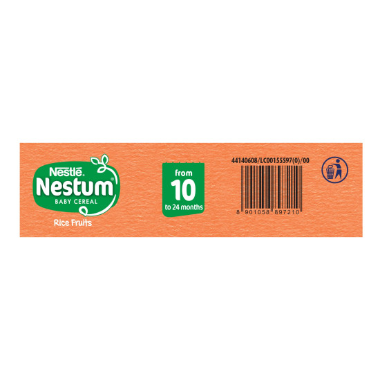 Nestle Nestum Baby Cereal - Rice Fruits (10 to 24 Months) - Nutrient-Rich