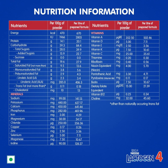 Nestlé Lactogen 4 Follow-Up Formula Powder - Essential Nutrients for Infants