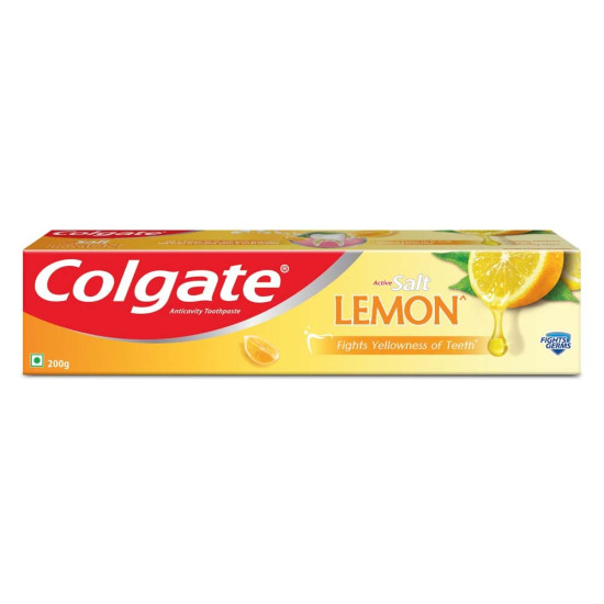 Colgate Active Salt Lemon Toothpaste - Germ-Fighting Formula Colgate Active Salt Lemon Toothpaste - Germ-Fighting Formula
