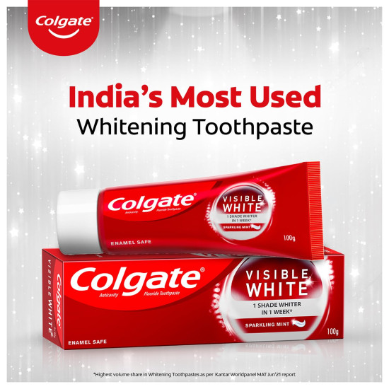 Colgate Visible White Toothpaste 200g - Teeth Whitening in 1 Week Colgate Visible White Toothpaste 200g - Teeth Whitening in 1 Week