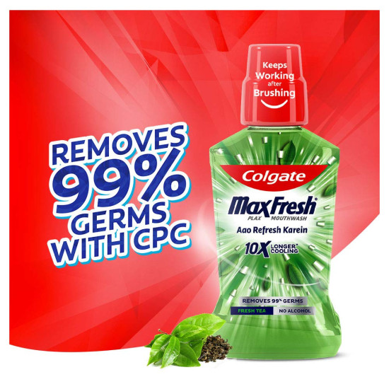 Colgate Plax Mouthwash, Liquid - Fresh Tea, 250ml Colgate Plax Mouthwash, Liquid - Fresh Tea, 250ml