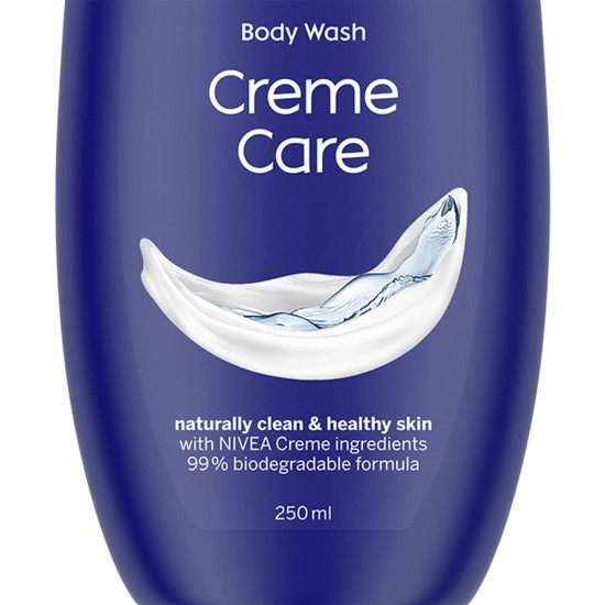 NIVEA Crème Care 250ml Body Wash - For Soft & Moisturized Skin