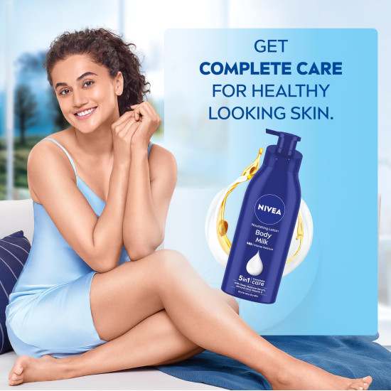 NIVEA Nourishing Body Milk 400ml Body Lotion - 48 H Moisturization