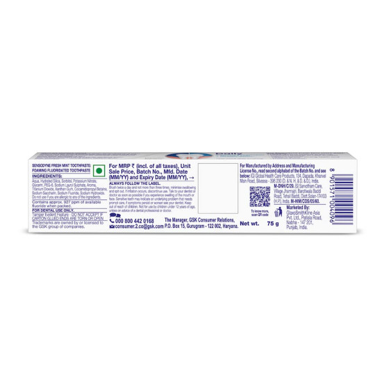 Sensodyne Fresh Mint Toothpaste - Daily Sensitivity Protection