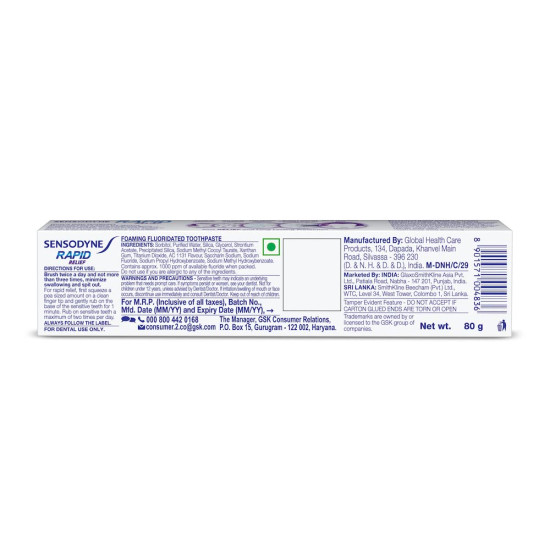Sensodyne Rapid Relief Toothpaste - Fast Sensitivity Relief