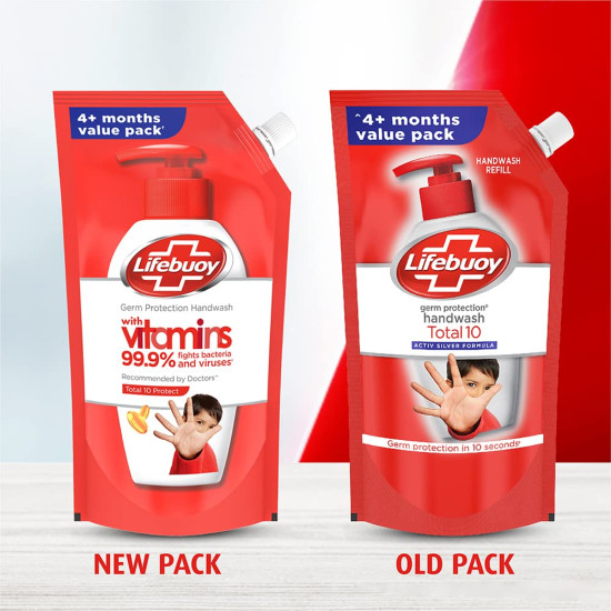 Lifebuoy Total 10 Activ Naturol Germ Protection Handwash Refill - 99.9% Germ Protection