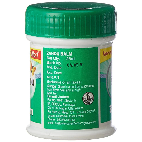 Zandu Balm 25ml - Ayurvedic Pain Relief Solution