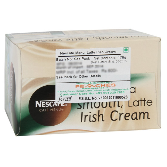 Nescafe Gold Irish Latte Coffee - Creamy Liquor Flavor