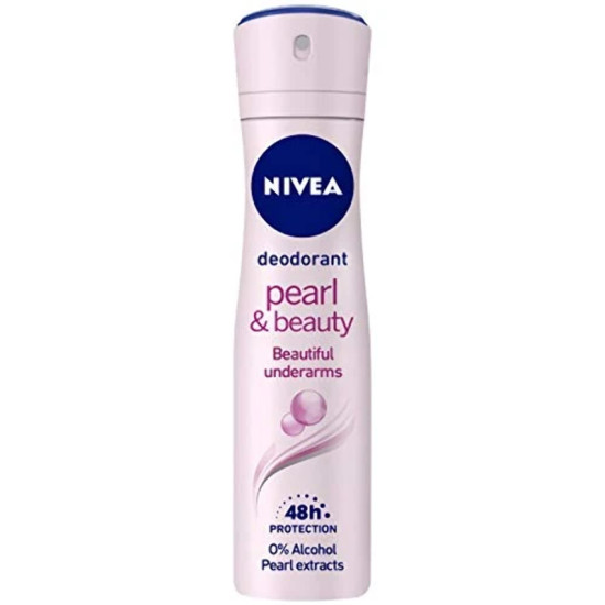 Nivea Women Pearl And Beauty Deodorant 48Hours, 150Ml - Long-lasting Odour Control
