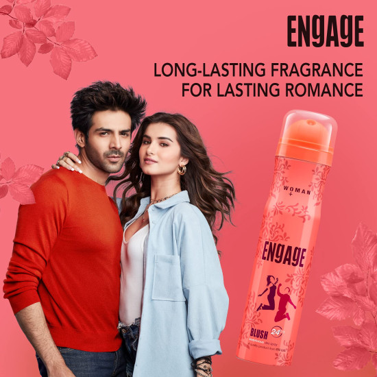 Engage Blush Deodorant For Women - Fruity and Floral Fragrance