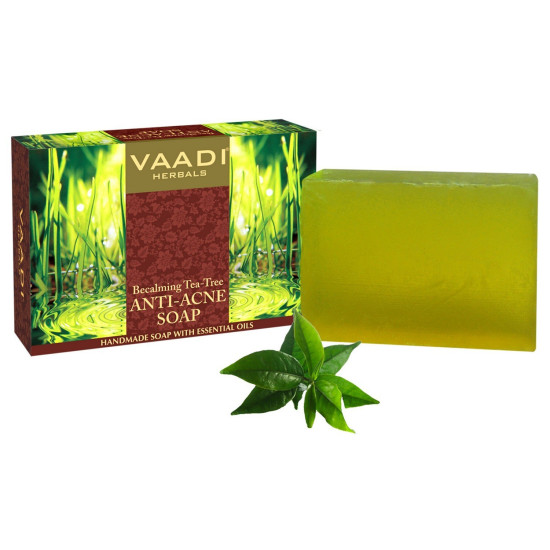 Vaadi Herbals Becalming Tea Tree Soap - Anti Acne Therapy